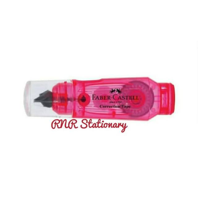 

Faber-castell Mini Correction Tape Pink Barrel / Tip Ex kertas faber castell 6m / Tipe X Kertas Faber Castell