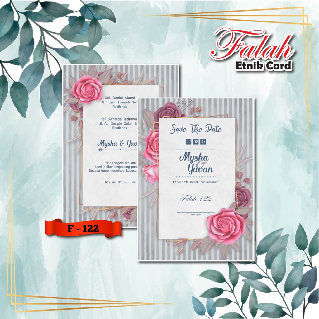 

Blangko Undangan Terbaru Seri Falah 122 Harga Murah