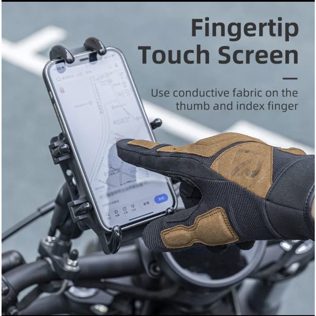 Rockbros Mt-003 Sarung tangan naik Motor &amp; sepeda bisa Touchscreen Gloves Unisex