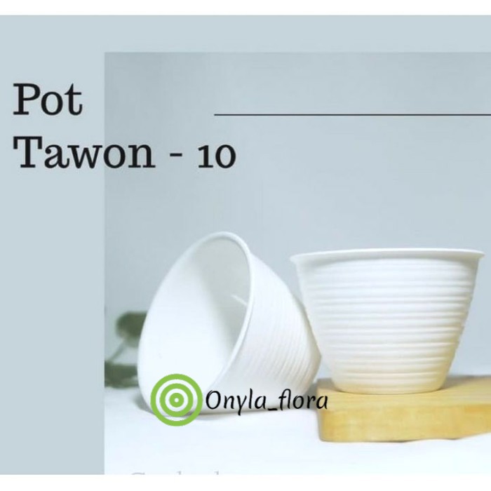 Pot Tanaman Hias Putih Plastik Pot Tawon Indoor Outdoor