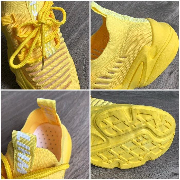 BJS100 - YELLOW - Sepatu Sneakers Wanita Cantik SEPATU WANITA SNEAKERS KUNIING OLAHRAGA TALI FLAT FASHION IMPORT TERMURAH TERLARIS TERBARU BAGSTORE JAKARTA JSSB100