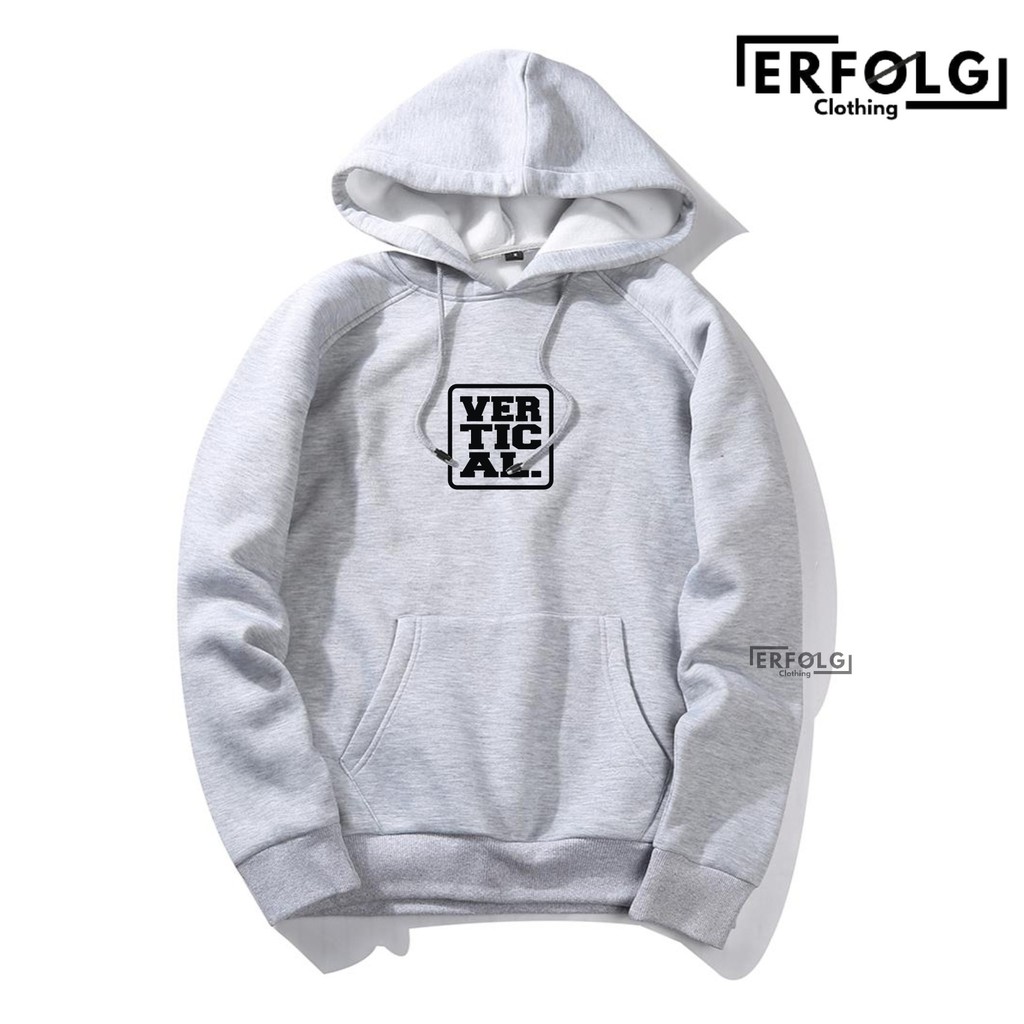 Sweater Pria Hoodie Sablon Vertical Logo Abu Misty Cowok Original Brand Tebal Jaket Switer Hodie Cow