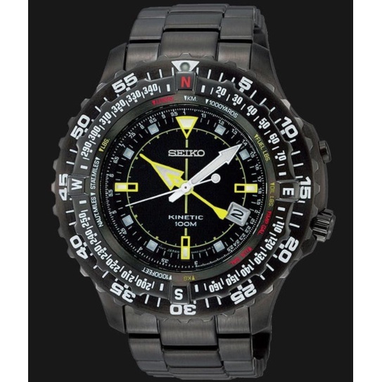 Seiko SKA425P2 Kinetic Full Black