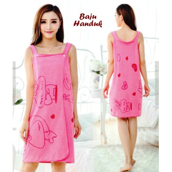 Baju Handuk Motif - Handuk yang bisa dipakai seperti memakai dress