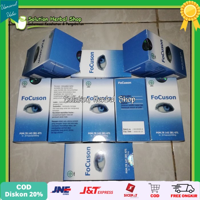 

◾COD◾ Ciri-Ciri Asli & Original Obat Mata Focuson Resmi BPOM