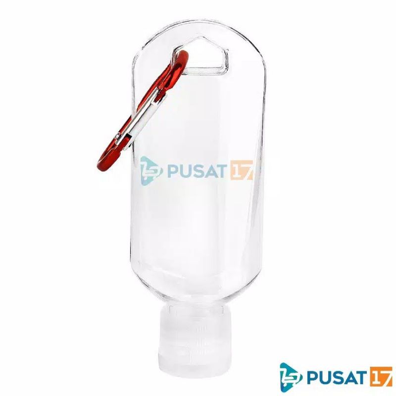 Botol Sanitizer + GRATIS GANTUNGAN | Tempat Handsanitizer Gel Gantung Tas | Botol Plastik PVC 60ml