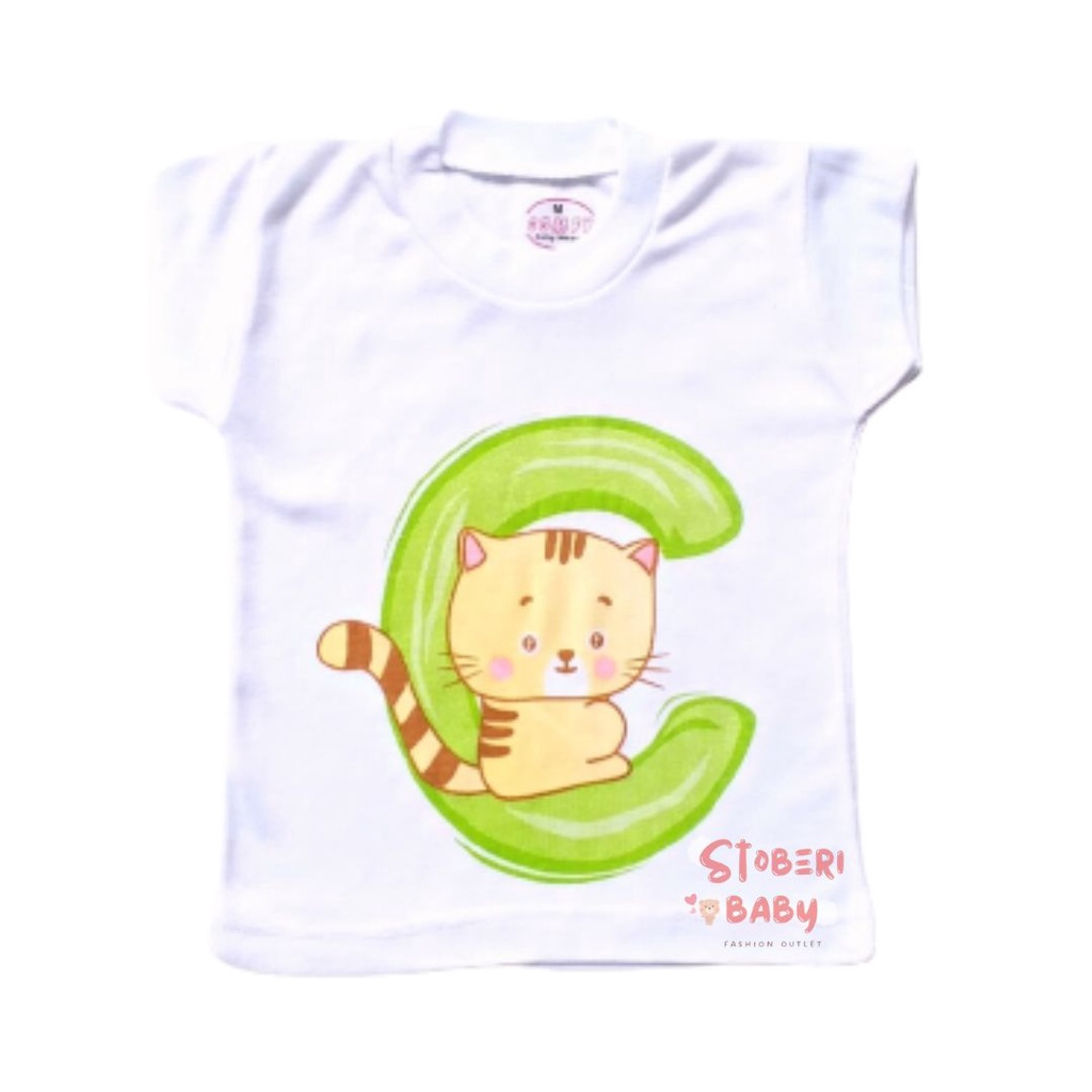 stoberi baby - KAOS ONECK MOTIF ANAK kaos dalam oblong anak laki2 dan perempuan newborn-4thn