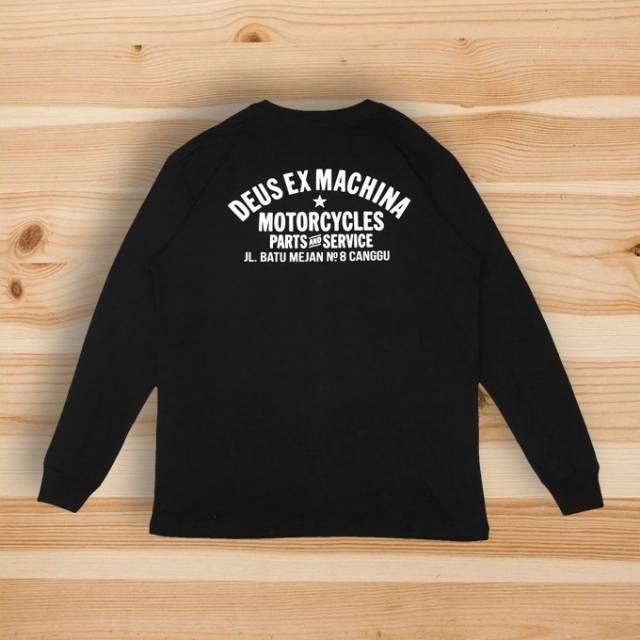 LONGSLEEVE KAOS BAJU DEUS EX MACHINA BASIC BLACK LIKE ORI