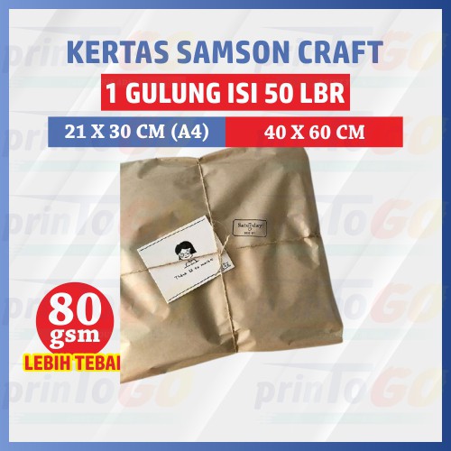 

KERTAS SAMSON COKLAT / KERTAS SAMSON PACKAGING / KERTAS AMPLOP 1 GULUNG 50LBR