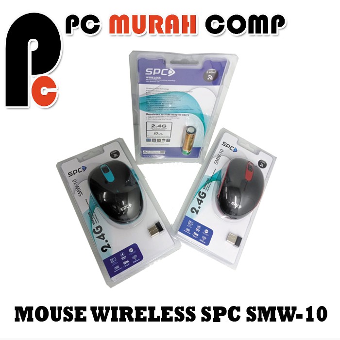 Mouse Wireless 2.4Ghz SMW10 With Silent Operates Bonus Batu batre