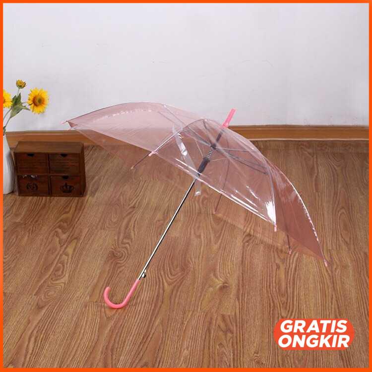 Payung Transparant PVC 8 Bone 94cm - P077