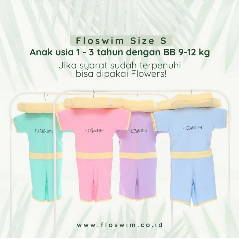 CUDDLEME Floswim S Baju Renang Pelampung Goswim Baby Swimsuit Neckring Baju Renang Bayi Anti Tenggelam