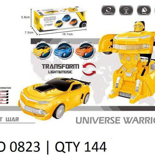 MAINAN MOBIL ROBOT UNIVERSE WARRIOR 0823. SY0706 Y1