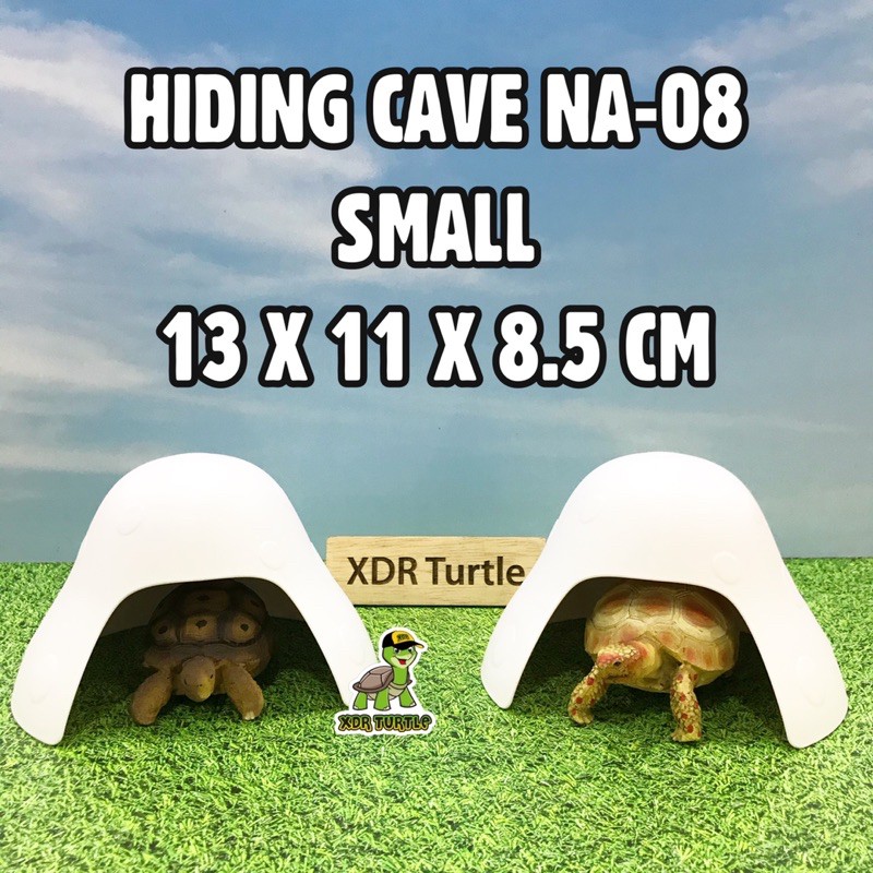 HIDING CAVE NA-08 SMALL RUMAH TORTO KURA DARAT REPTIL KADAL SKINK SULCATA PARDALIS HERMANI NOMOYPET