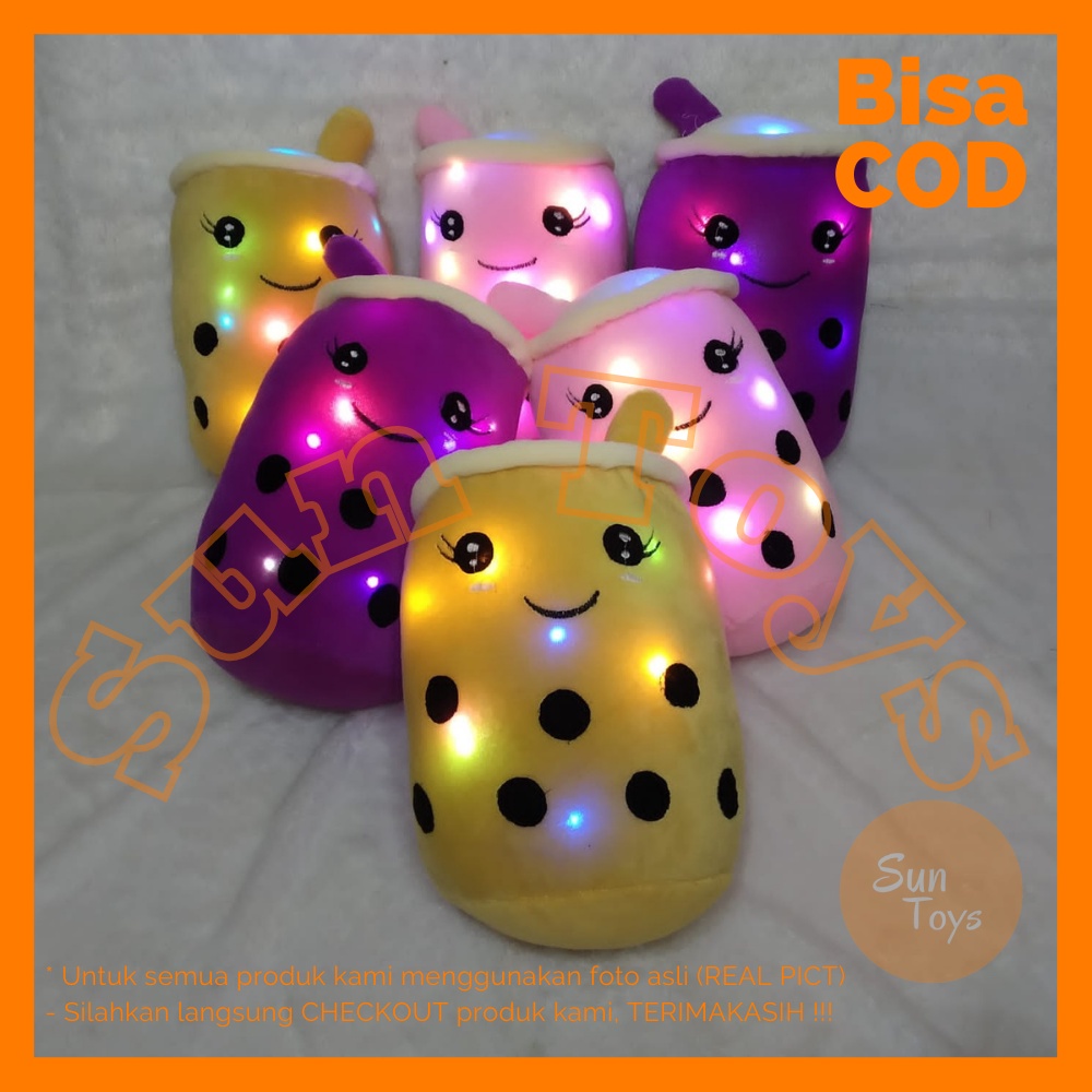 Boneka BOBA Bubble Milk L 35 CM LED Terlaris / Boneka Boba / Boneka Bubble Milk / Boneka Anak / Bone
