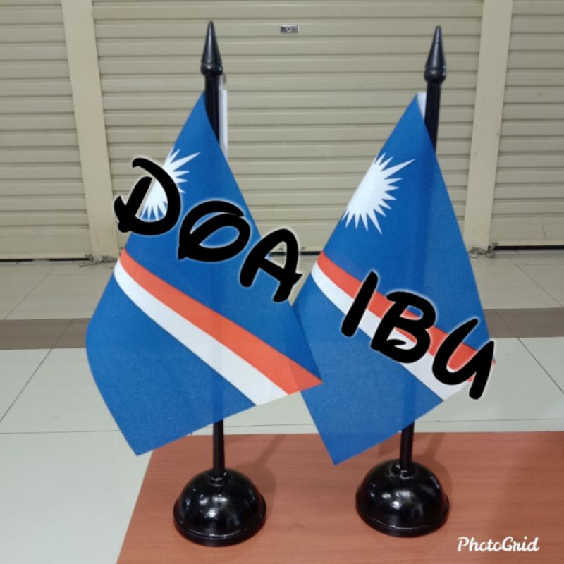

best seller tiang kayu meja+bendera MARSHALL ISLAND ready stock