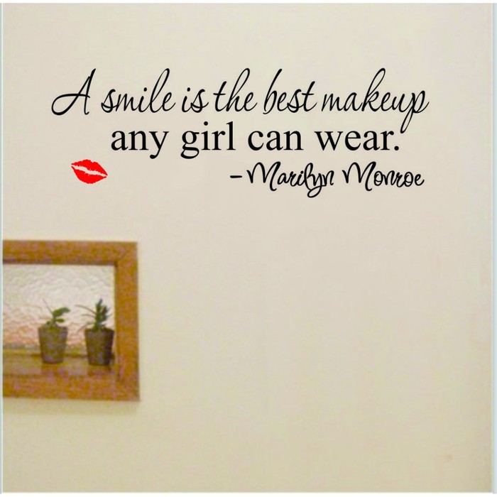 Wall Decal - Stiker Dinding MARILYN MONROE Quote