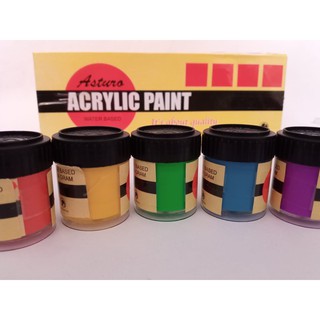 CAT LUKIS  BESAR ASTURO AKRILIK  ACRYLIC PAINT 12 COLOR 