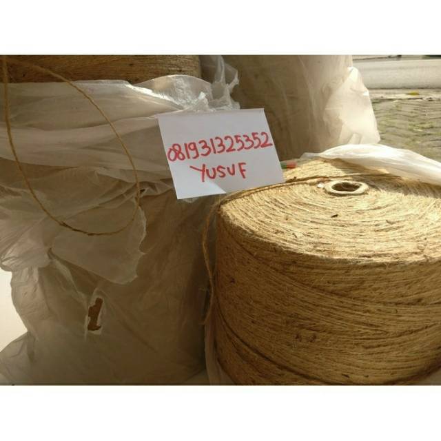  Tali  Goni  Rami Hemp Rope Meteran Ukuran 2 3 PLY Shopee 