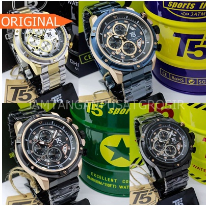 TERMURAH JAM TANGAN PRIA T5 H 3804G Original 3804 WATER BERENANG MURAH BAGUS