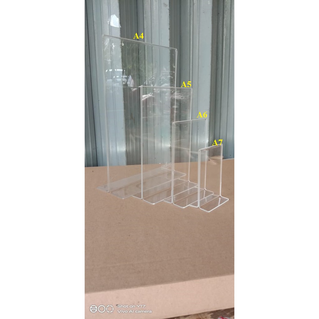 

Tentcard a7 / Tempat menu akrilik TCA7T