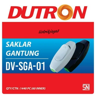 Saklar Gantung Dutron DV SGA 01 Hitam dan Putih Skakel On Off