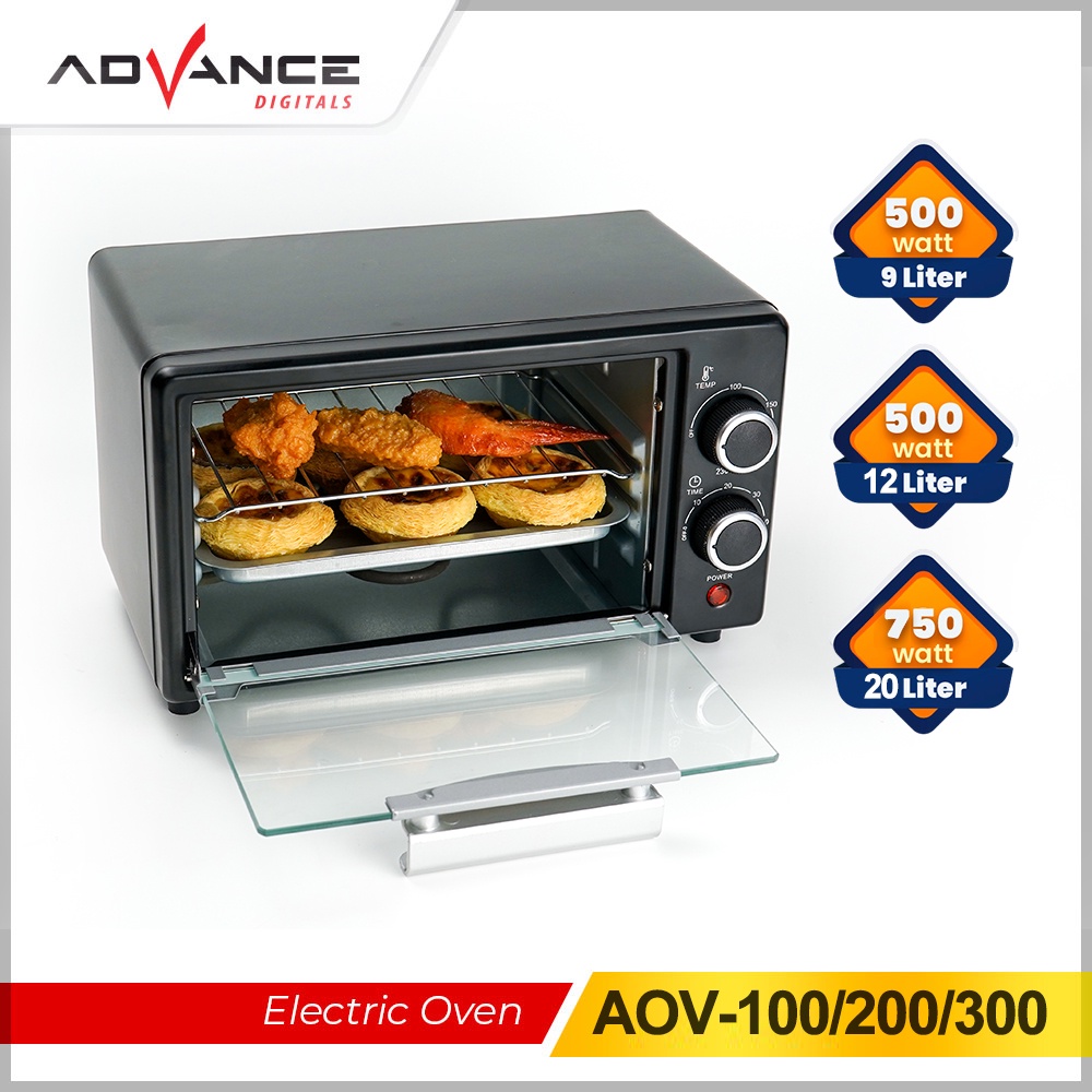 Advance Electric Oven 9L/12L/20L Oven Listrik 500Watt/750W Garansi 1 tahun