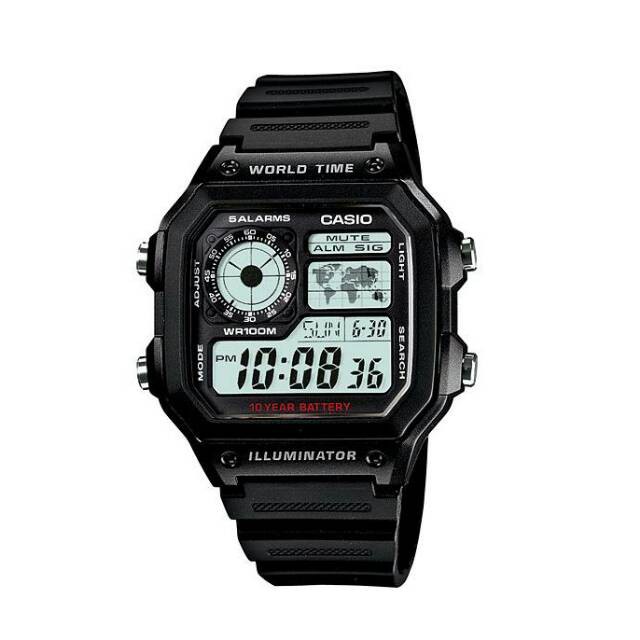 Jual JAM TANGAN PRIA CASIO ILLUMINATOR RANTAI DIGITAL - JAM TANGAN MODEL CASUAL JAM TANGAN CASIO