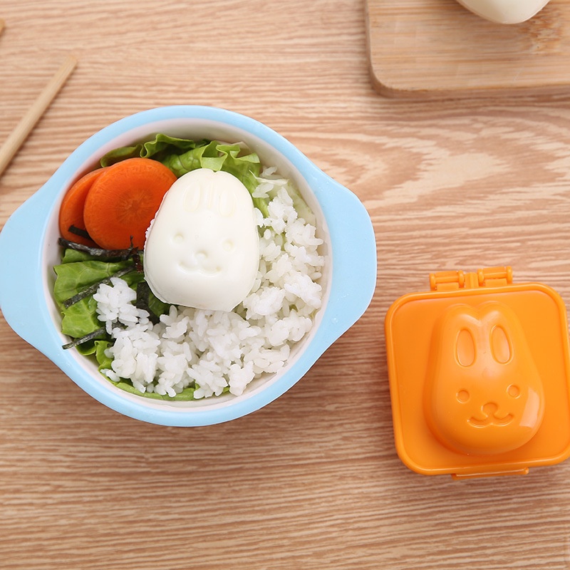 2 Pcs Cetakan Telur Bentuk Kartun Bayi 3D Untuk Aksesoris Bento