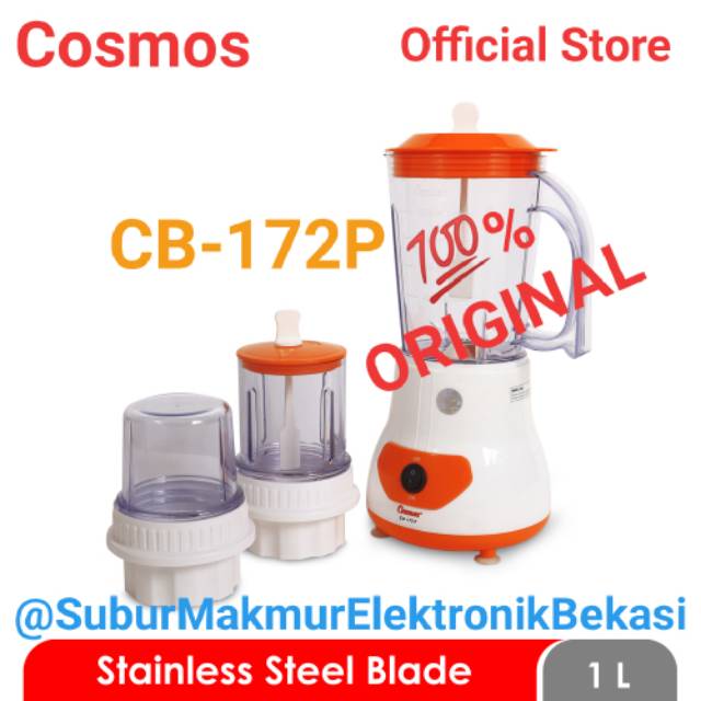 Blender Plastik 3in1 Cosmos CB-172 P