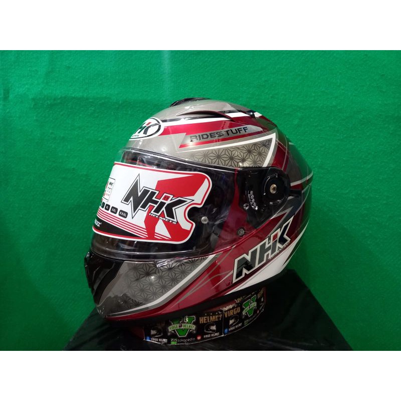 NHK HELM GP PRIME MOTIF SAMBO ROYAL RED SILVER GLOSSY | NHK GP ORIGINAL