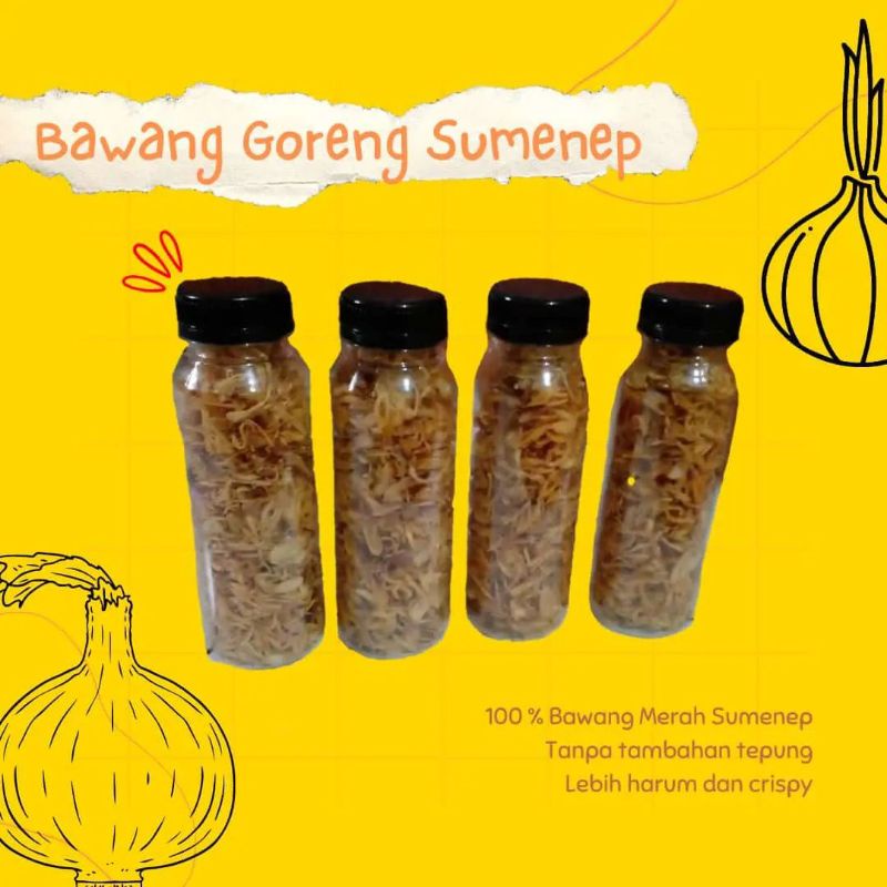 

bawang goreng sumenep 100% asli