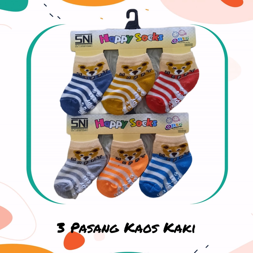 Kaos Kaki Bayi isi 3, Kaos Kaki Sepatu Baby, Kaos Kaki Anak / Bayi HEMAT!!!