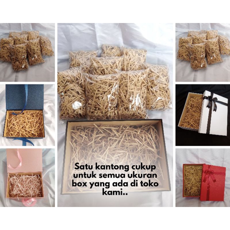 

Kertas Cacah/potongan kertas untuk alas kado | harga per-kantong