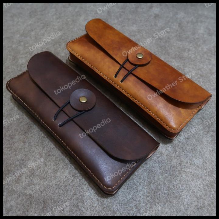 

Caramel | Tempat Pensil Kulit / Leather Pen Case (With Elastic Cord)