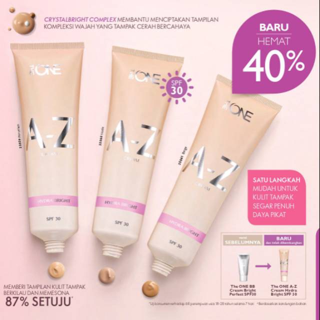 The One A-Z cream hydra bright SPF 30