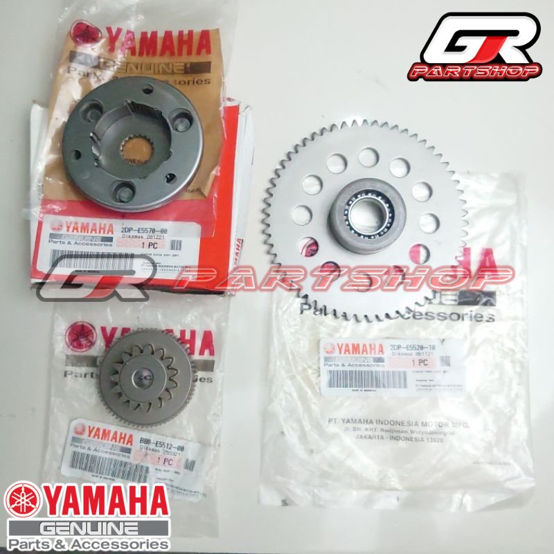 paket gir stater set nmax original yamaha gigi gear idle idel one way ori ygp