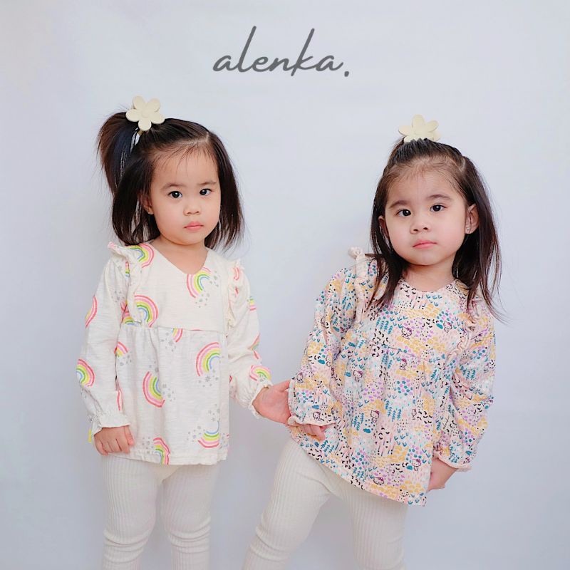 Alenka - Baby Long Ruffle Top