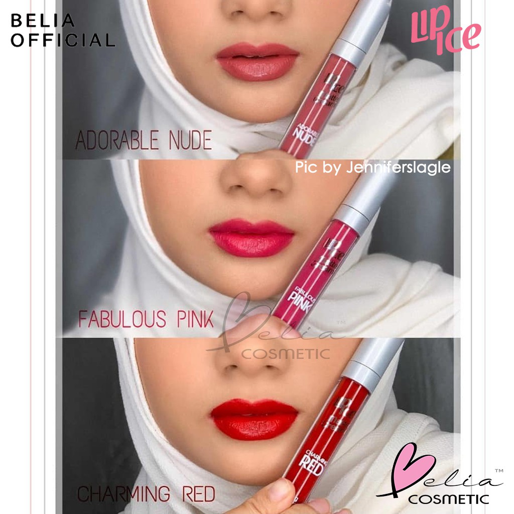 ❤ BELIA ❤ LIP ICE Matte Color Matte Cream with Sakura Extract 2g | pelembab lipstick lipcream mate