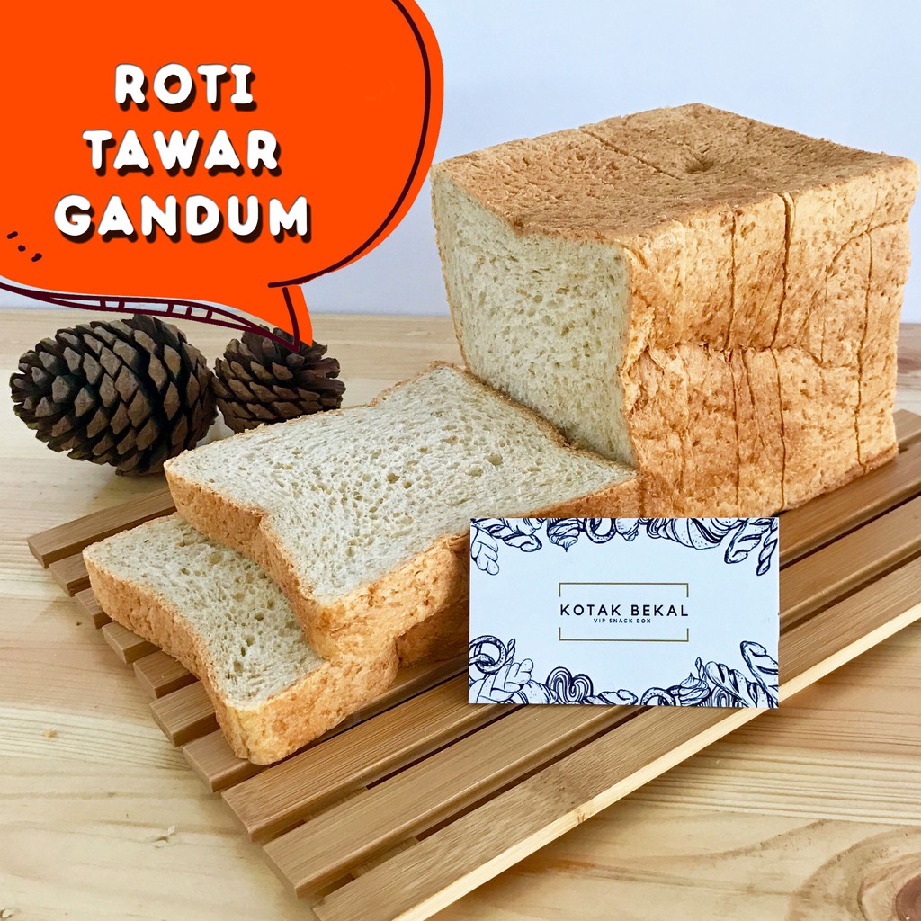 

KOTAKBEKAL | Roti Tawar Gandum PREMIUM Tanpa Pengawet Untuk Panggang Bakar | Whole Wheat bread