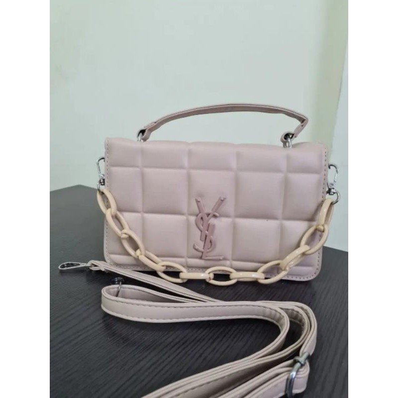 Sling Bag Handbag Import Premium Murah Fashion Tas Slempang Branded Original Ysl Pabrik EL 5219