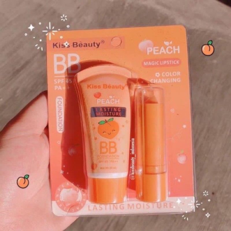 “SATUAN” BB FOUNDATION + LIP BALM MAGIC KISS BEAUTY 2IN1