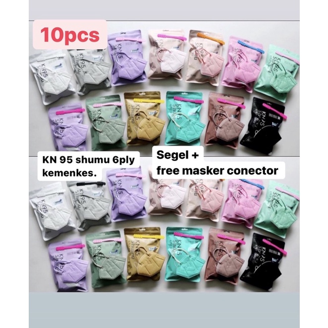 MASKER KN95 WARNA SHUMU 6ply Series Dewasa 10pc
