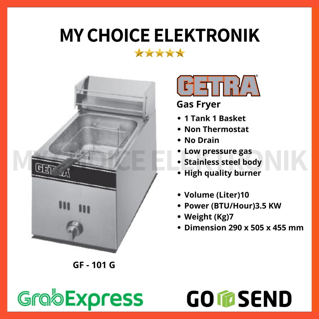 Getra Gas Deep Fryer GF-101G 1 Liter