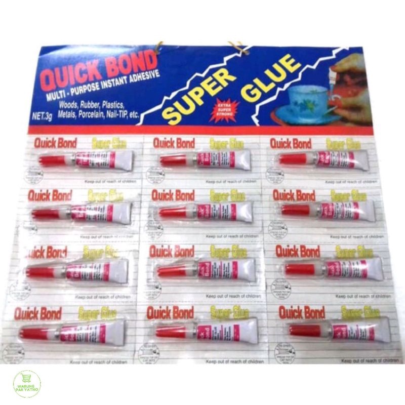 

Super Glue Quick Bond lem besi