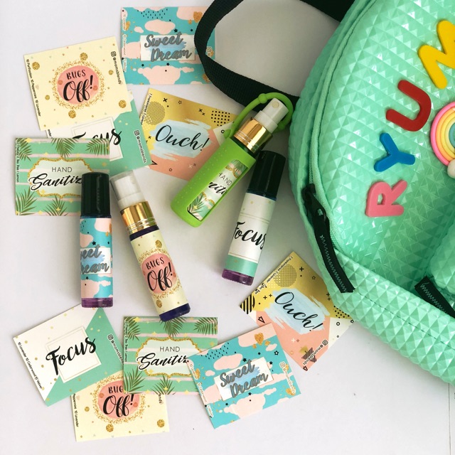 Sticker / stiker / label diy roller blend essential oil untuk botol 10ml