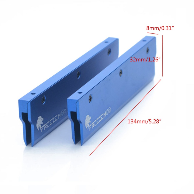 Bt 2Pcs MEO-PM0AB Versi Lebar Sempit Permukaan Buram Aluminium Memory Heat Sink