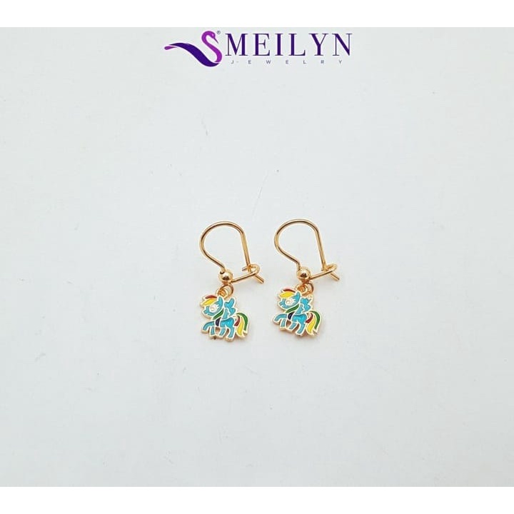 anting anak kuda ponny lapis emas 24.k