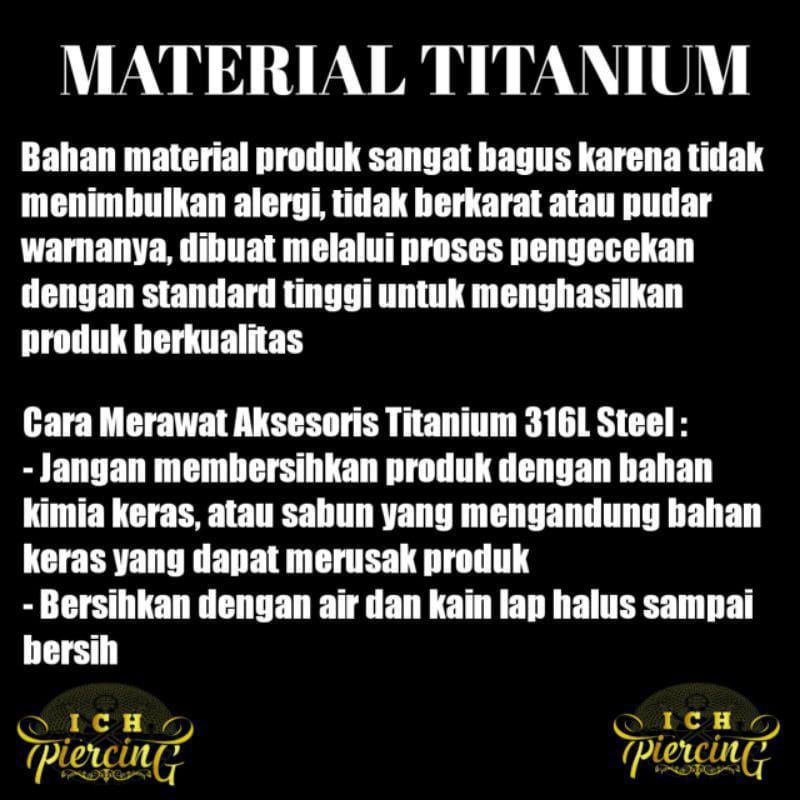 VIRAL Anting Bintang Hexagram Rantai Tmbak Titanium steel / Anting Pria Wanita Gantungan Piercing Xuping / anting tindik Korea / anting jepit Korea / anting jepit pria / ICH PIERCING