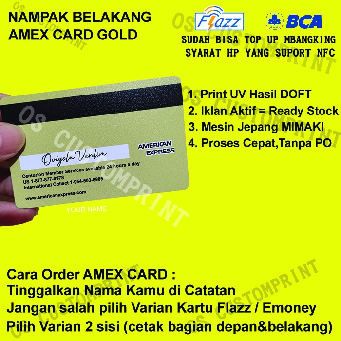 Custom Flazz BCA gen 2 atau flazz bca generasi 2 dan Emoney - GOLD